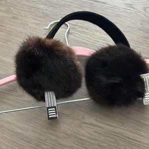 Mink earmuffs